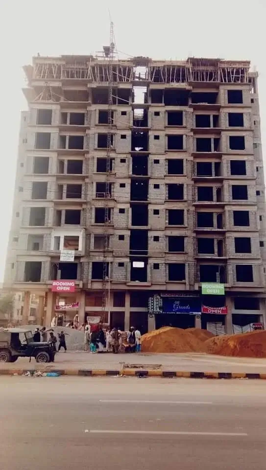 High-rise construction project
