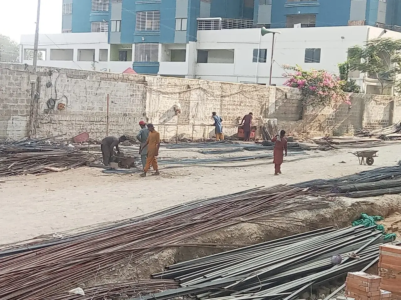 Construction work in progress